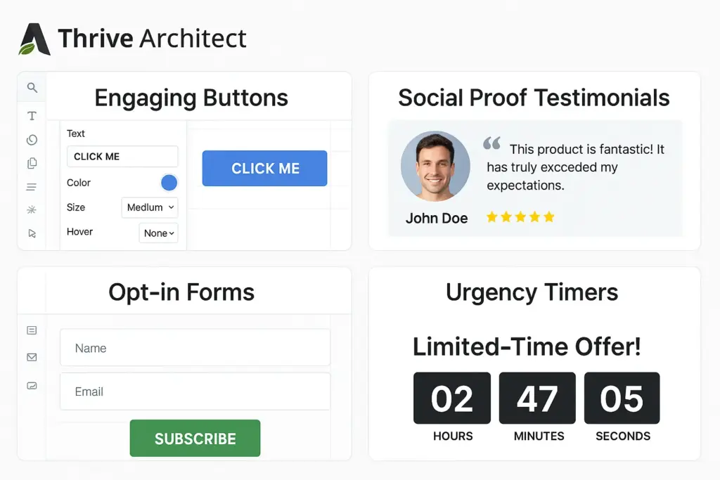 Thrive Architect WordPress plugin conversion focused elements