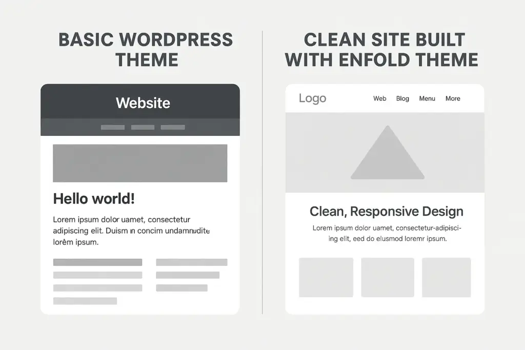 Benefit comparison when you download Enfold theme vs basic WordPress themes