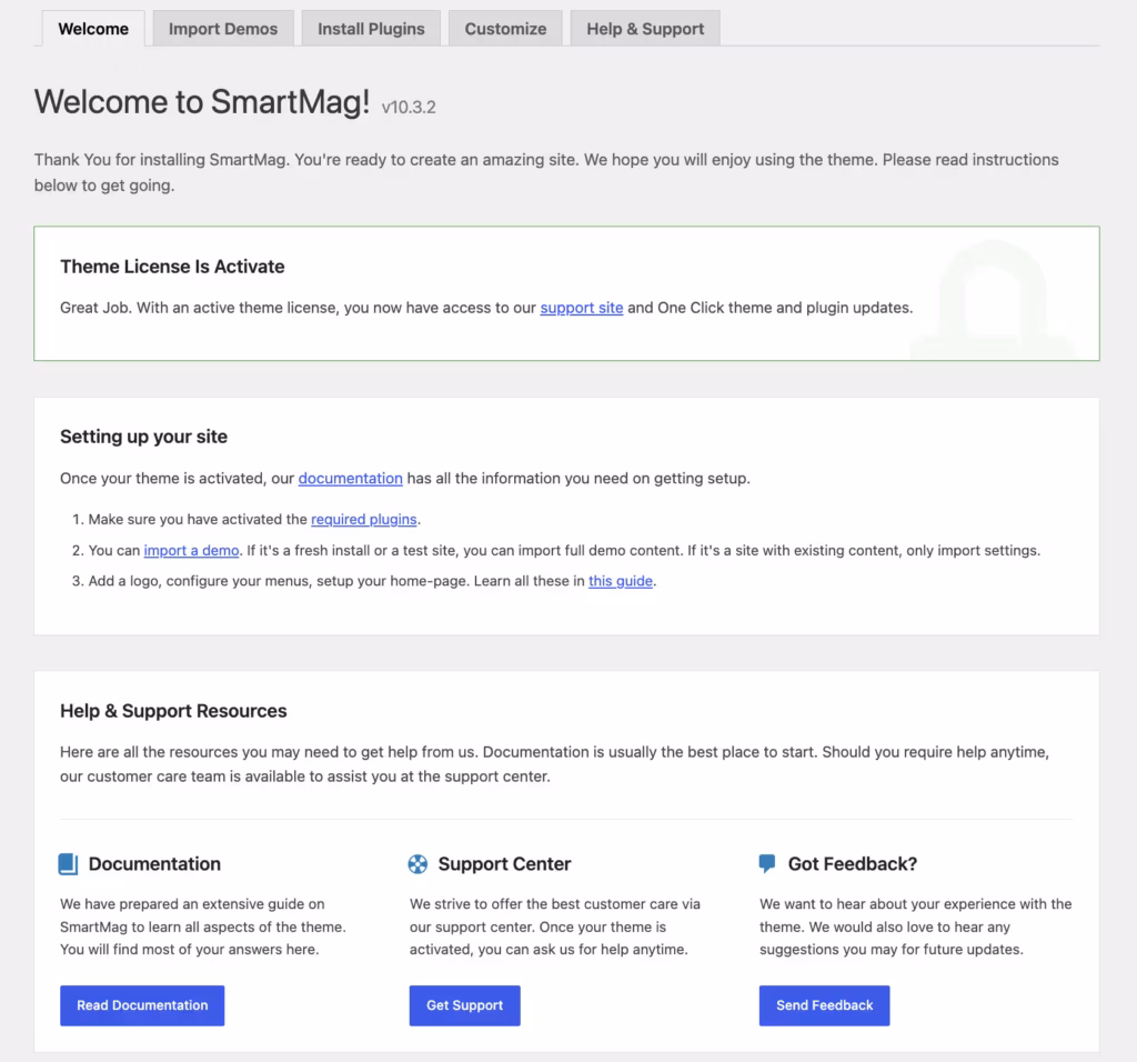 the Drag-and-drop page builder interface in SmartMag — the strongest first-hand evidence this page can carry.