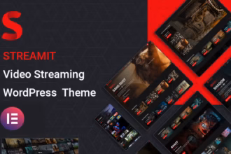 Streamit admin dashboard in WordPress