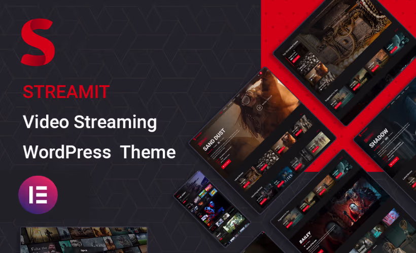 Streamit admin dashboard in WordPress