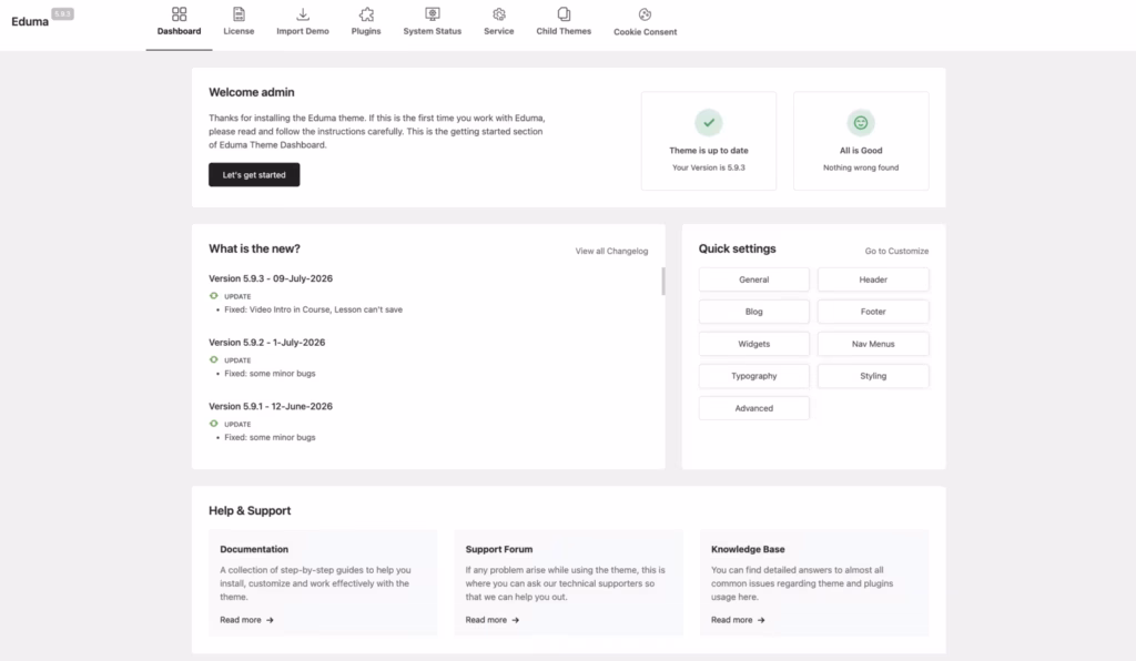 the Native integration with LearnPress LMS plugin interface in Eduma — the strongest first-hand evidence this page can carry.