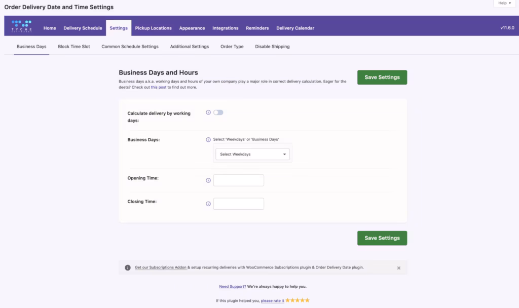 the Schedule delivery and pickup dates for orders interface in Order Delivery Date Pro — the strongest first-hand evidence this page can carry.