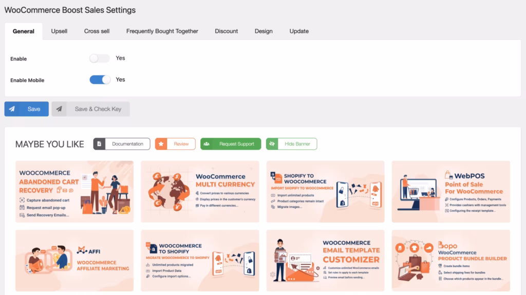 the Upsell and cross-sell popups interface in Boost Sales — the strongest first-hand evidence this page can carry. 